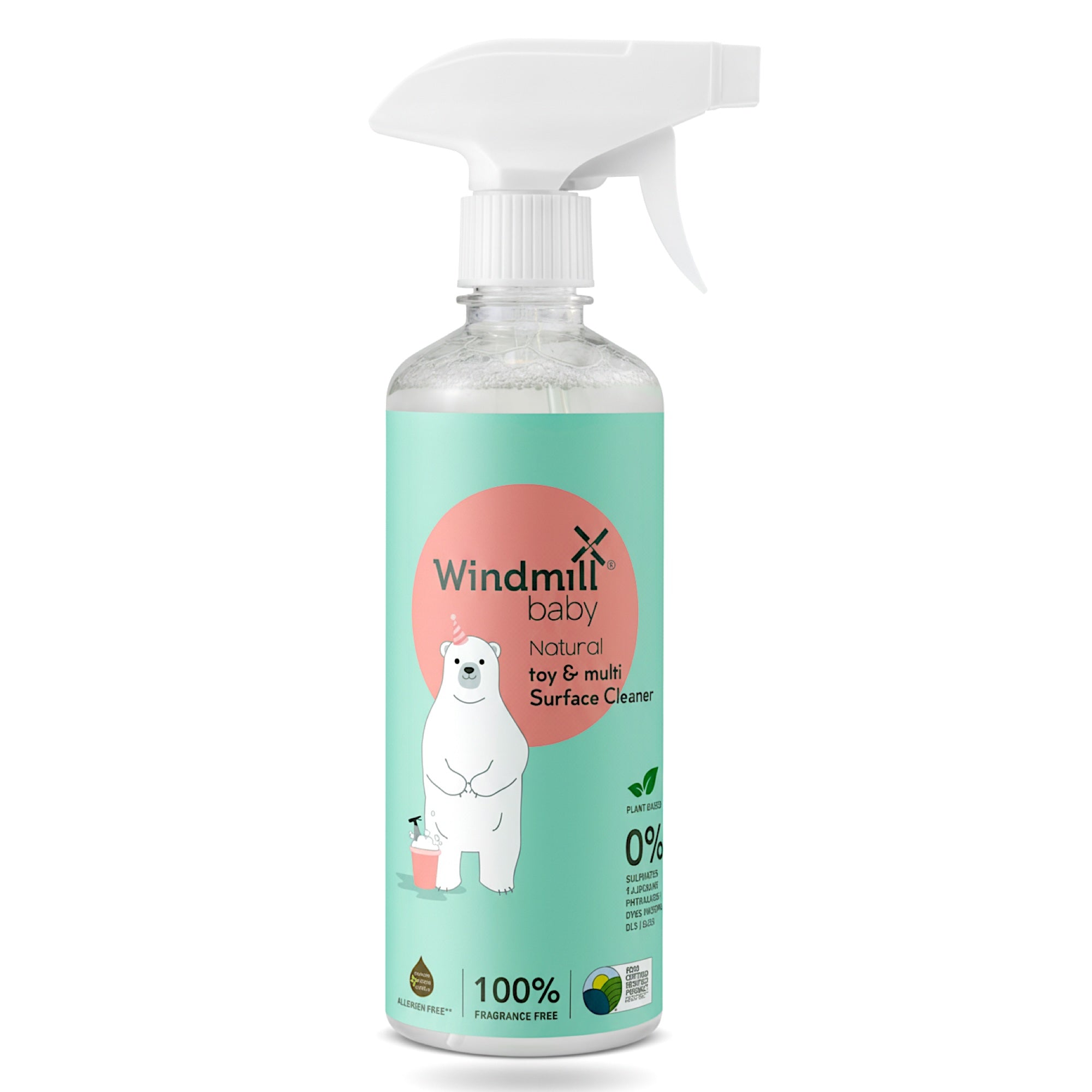 Natural Baby and Pet Friendly Multi-Surface Cleaner — Fragrance Free